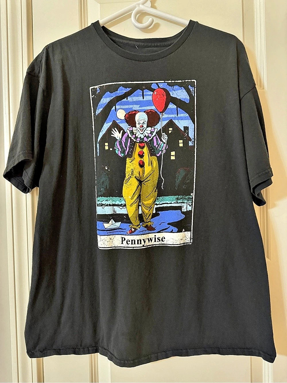 Pennywise Tarot Card T-Shirt Black size XL